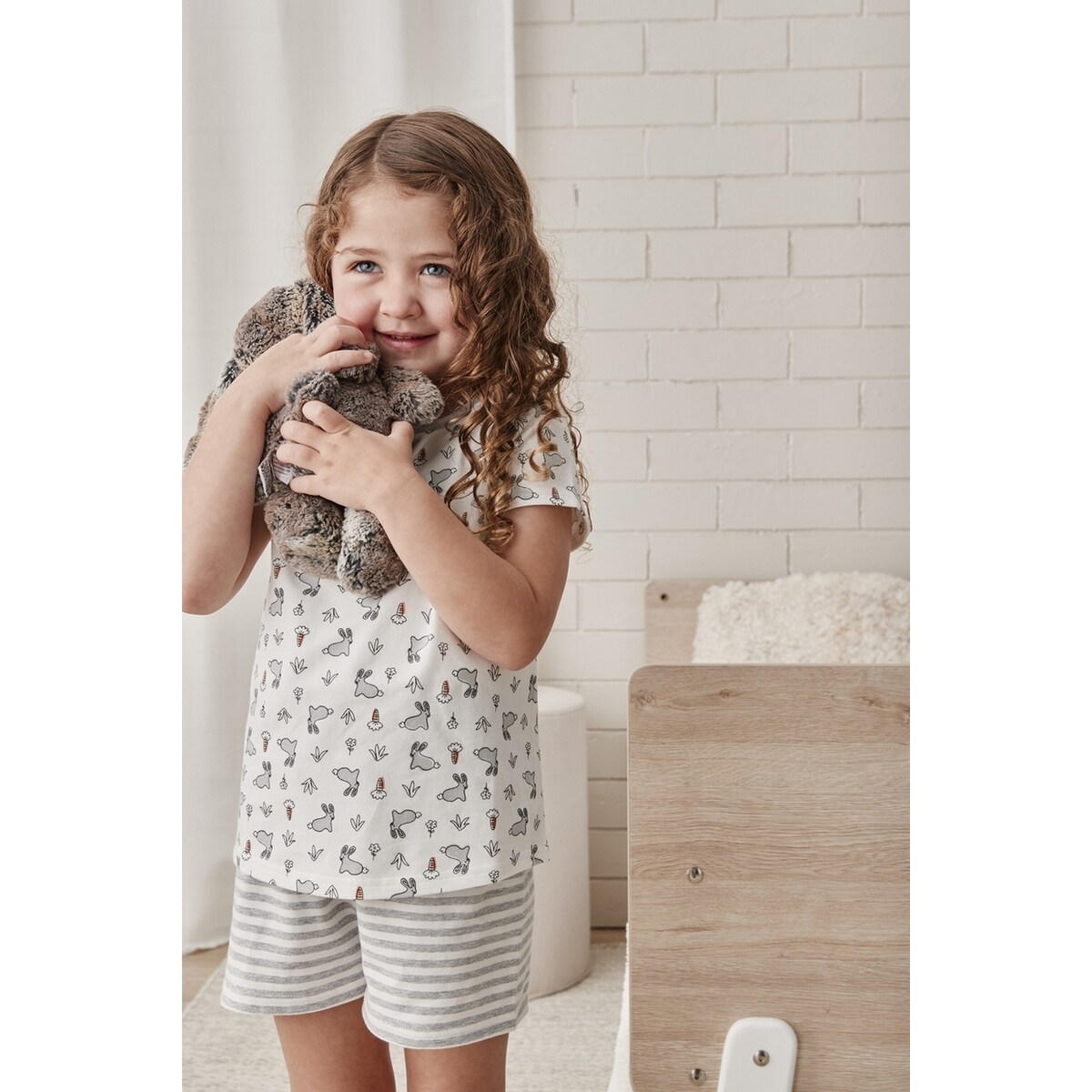 Piżama dziecięca Love To Dream 4 lata - dwuczęściowa - Króliczki