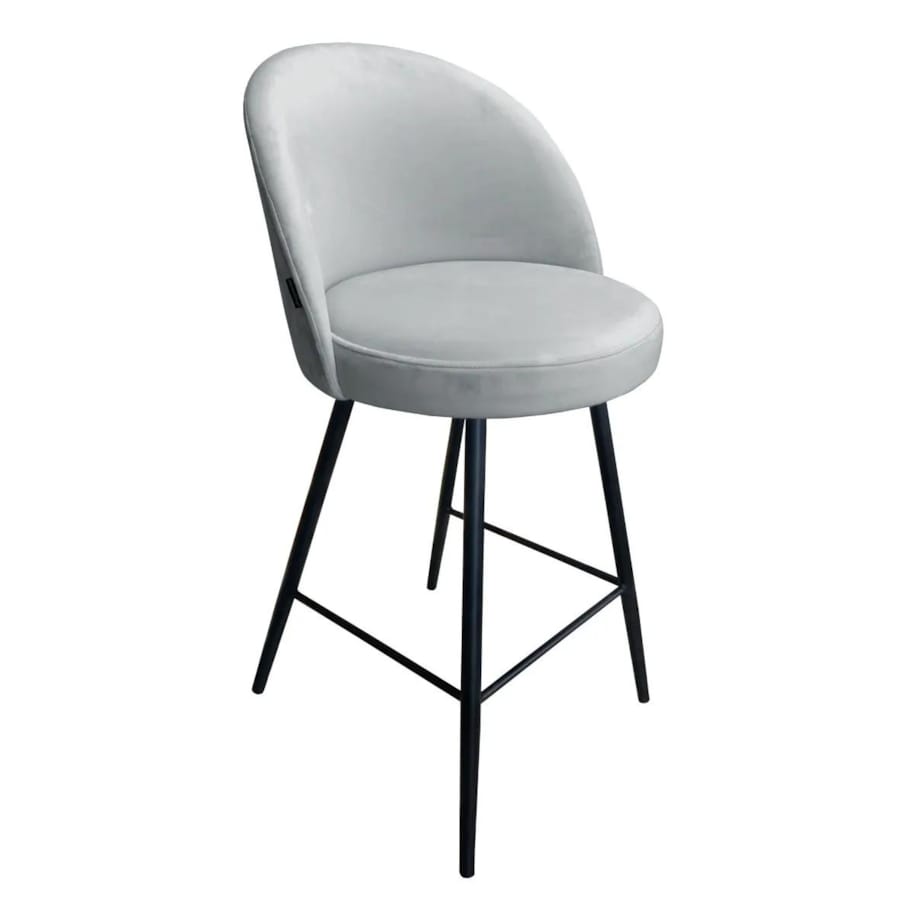 Hoker niski TANEW VELVET jasno szary