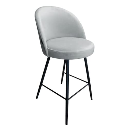 Hoker niski TANEW VELVET jasno szary