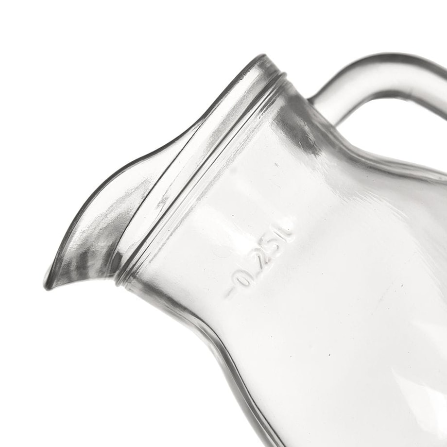 Dzbanek Szklany do Wody Soku Lemoniady Napojów z Uchwytem 300 ml Poręczny