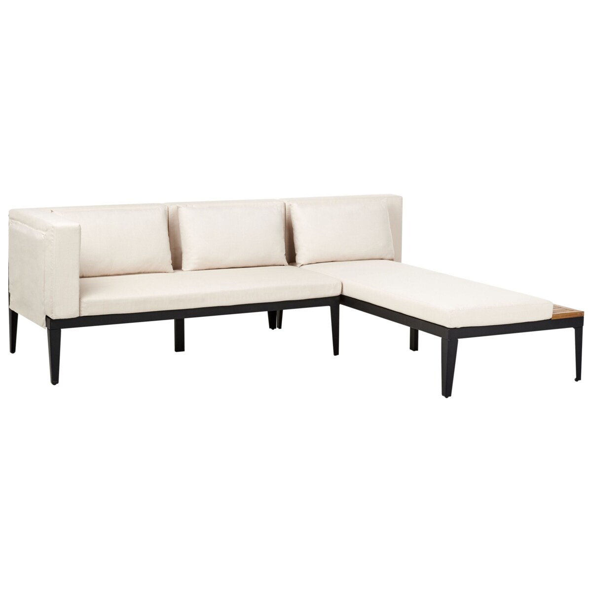 Zestaw ogrodowy ze stolikiem BRACCIANO Jasnobeżowy