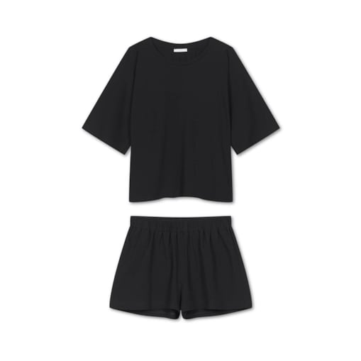 Piżama krótka day&night czarna M/L