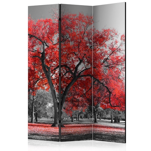 Parawan dwustronny Pejzaże 135x172 cm 3-częściowy brązowy