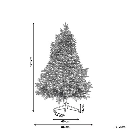 Choinka ze światełkami LED TATLOW 120 cm Zielony