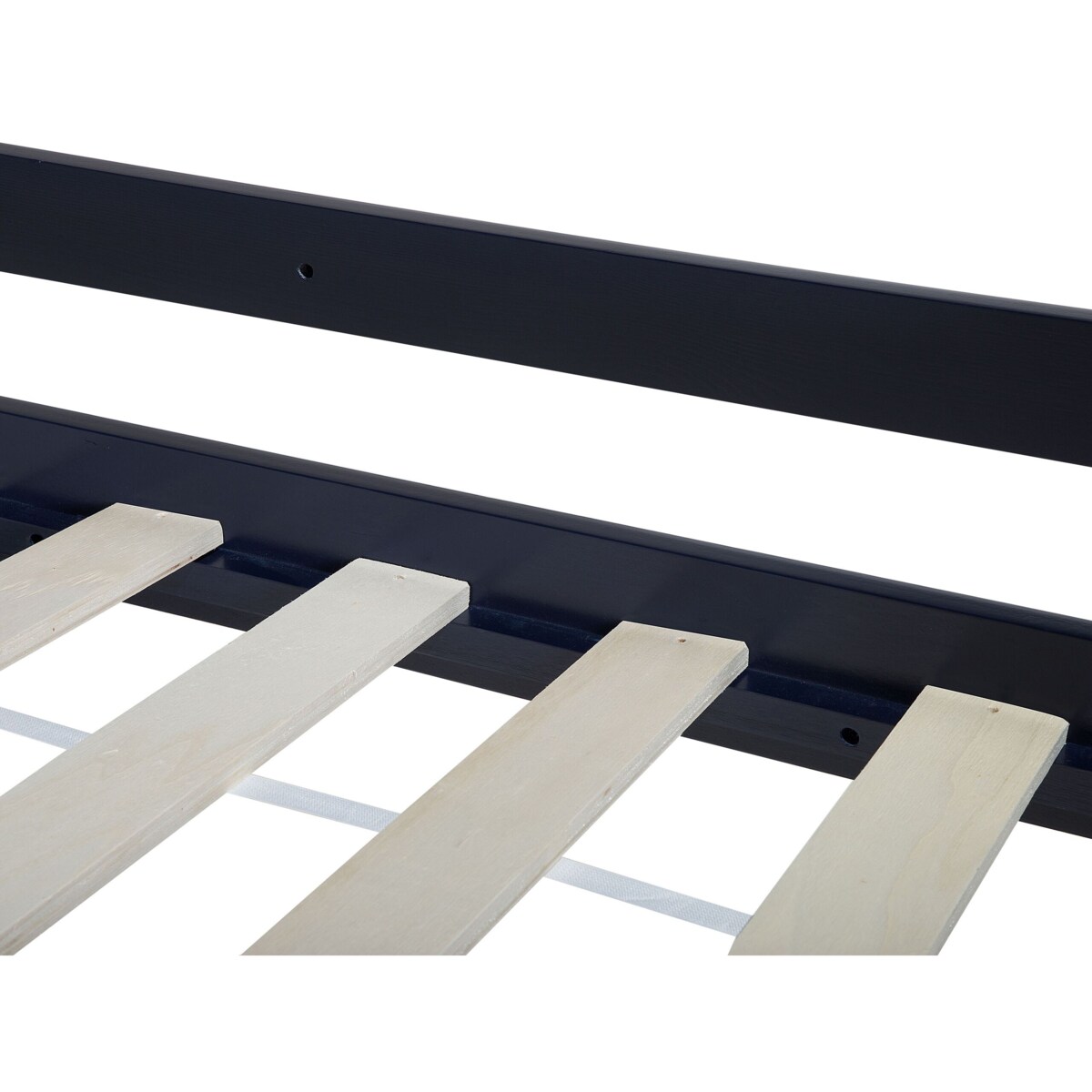 Łóżko piętrowe drewniane 90 x 200 cm niebieskie REVIN