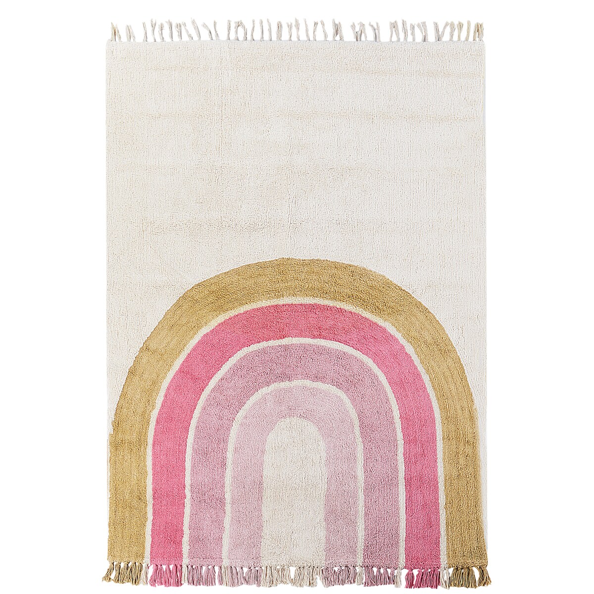 Dywan dziecięcy TATARLI Różowy 140 x 200 cm Bawełna