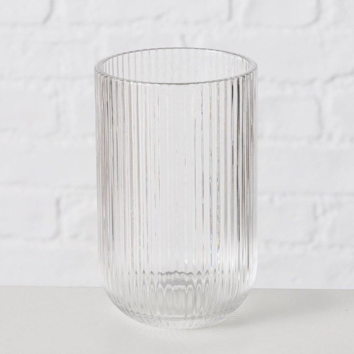 Szklanka do wody RIGANO, ryflowane szkło, 320 ml