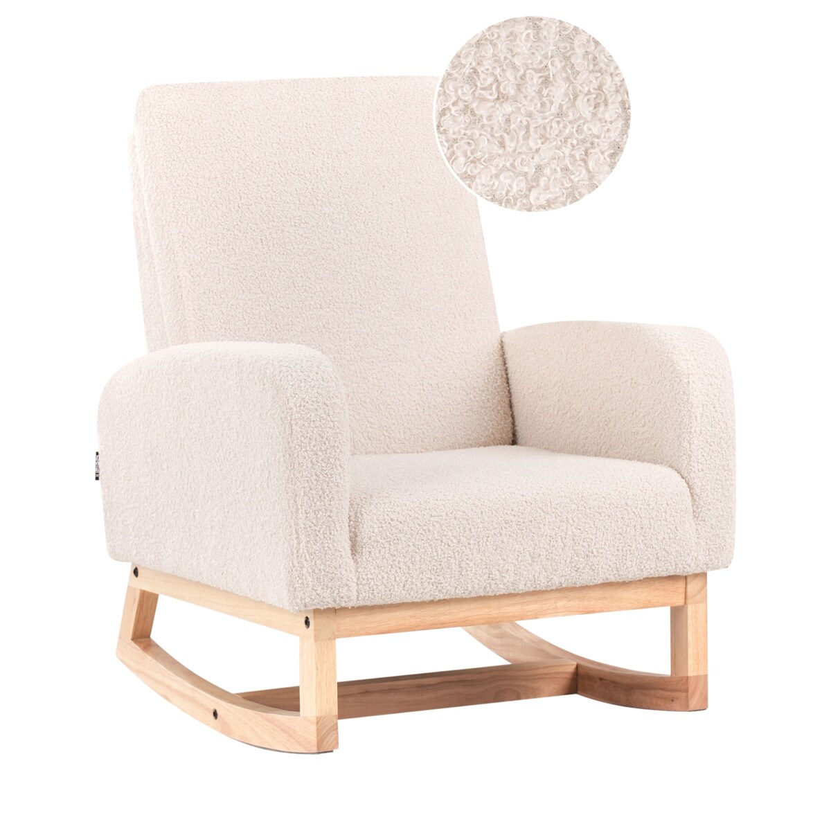 Bujak na biegunach NORBY Boucle Jasnobeżowy