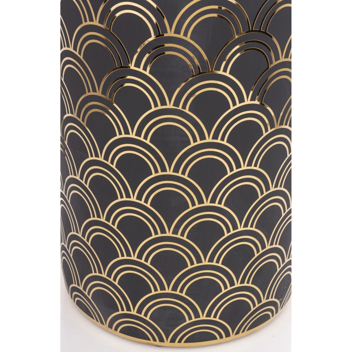 Parasolnik porcelanowy 46x20 cm CHADUR czarny