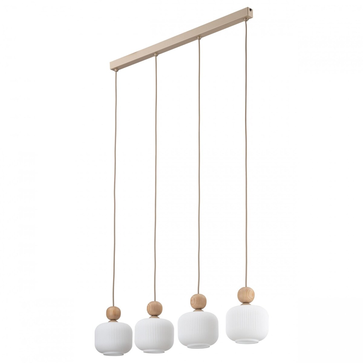 Lampa wisząca BALLO 11051 TK Lighting 4xE14 szklane klosze Sabia/biel 80 cm regulowana wysokość