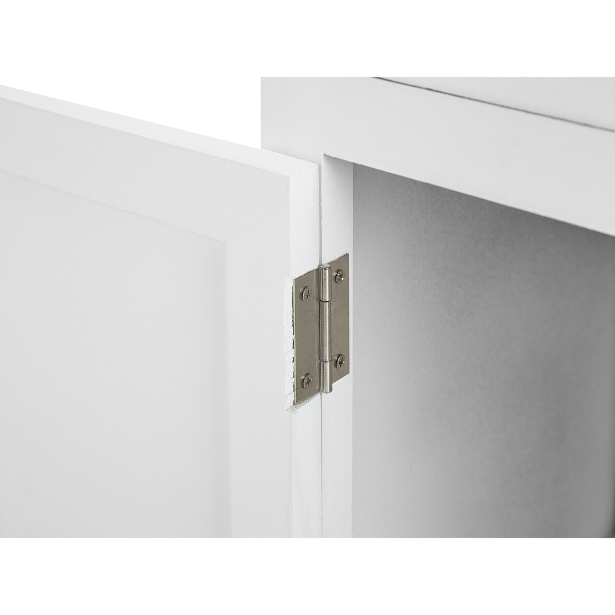 Szafka nocna 1 szuflada biały z brązowym LAYOLA