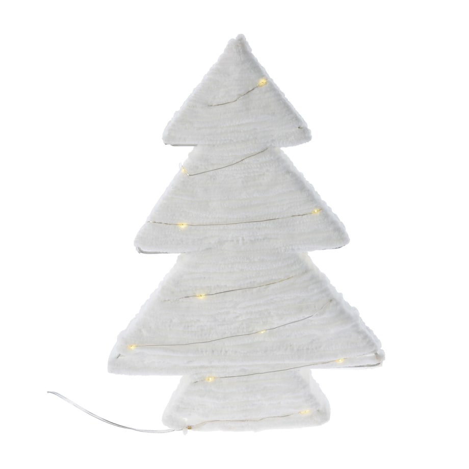 Dekoracyjna choinka z materiału z LED, 30 cm