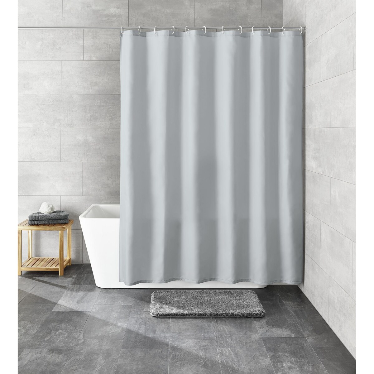 KLEINE WOLKE Rica Ekologiczna Zasłona prysznicowa Eco Care 180x200 cm szary