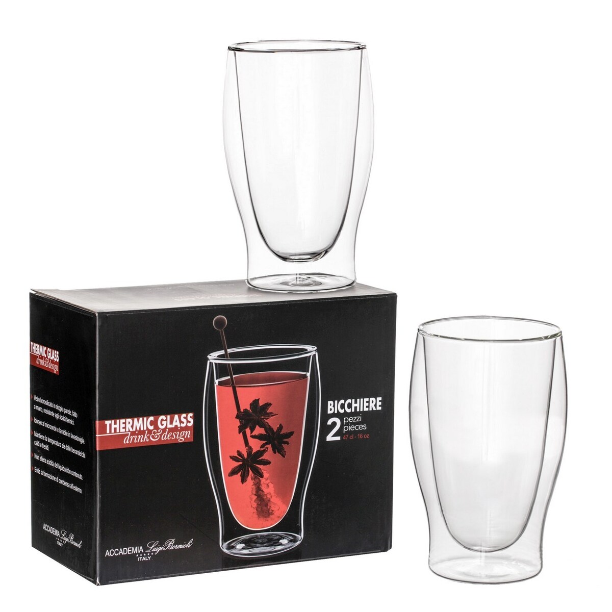 Szklanki termiczne Termico 2szt. 470ml, 8,7 x 7 x 15 cm