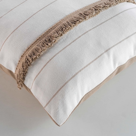 Poduszka ozdobna z frędzlami ALIZEE, bawełna, 40 x 40 cm