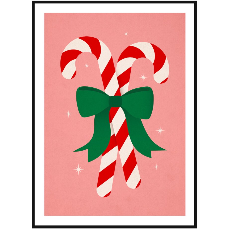 Poster Story, Plakat, Obraz - Świąteczne Lizaki, wymiary 60 x 84 cm