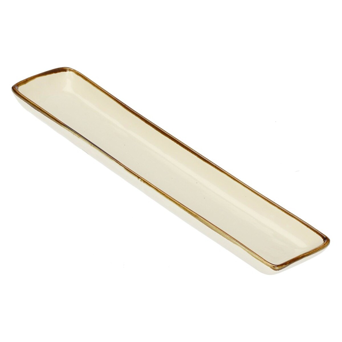 Zestaw 4 tac prostokątnych Concerto Avorio - Kość słoniowa, 32 x 8 cm