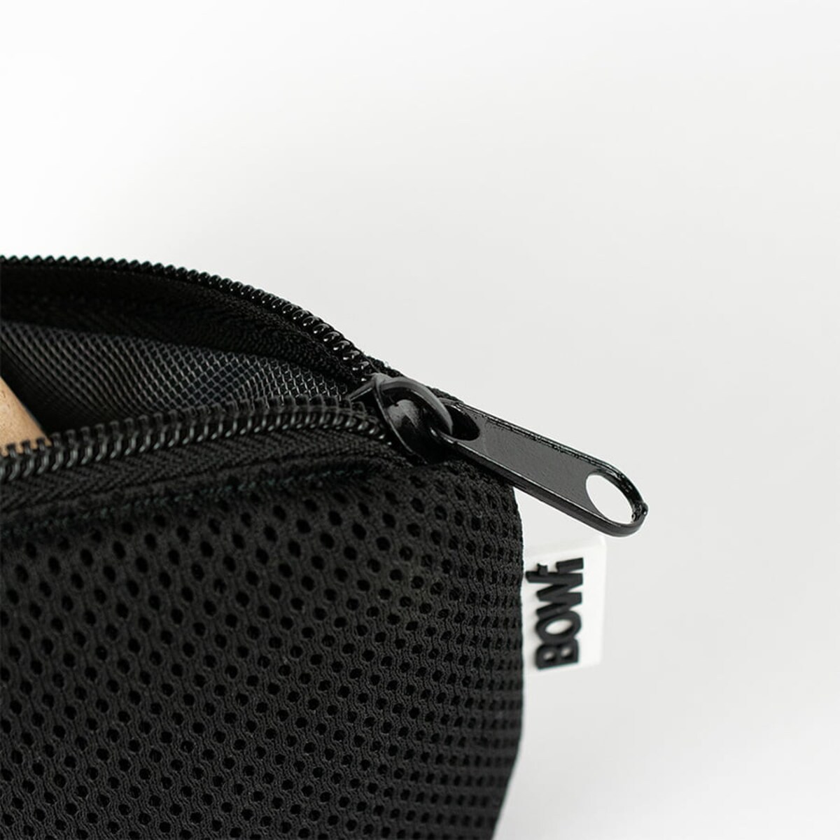 Mała kosmetyczka na zamek czarna 20x11 cm