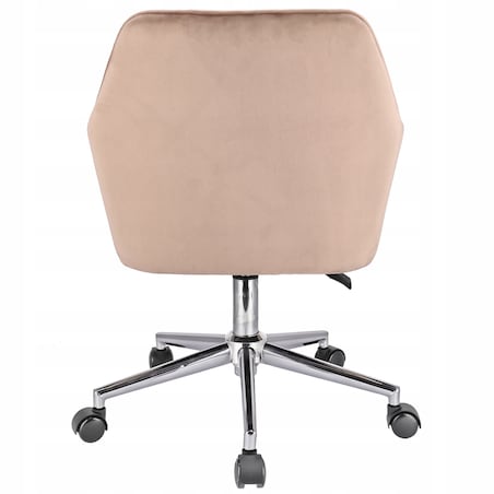 Fotel MILANO beżowy na srebrnej stopie