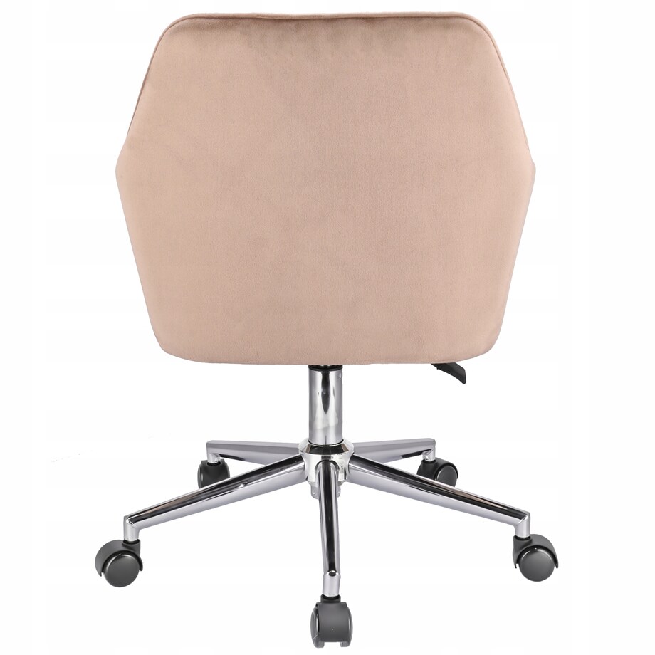 Fotel MILANO beżowy na srebrnej stopie