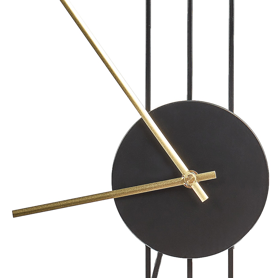 Zegar ścienny ANNIVIERS 44 cm Metal Czarny