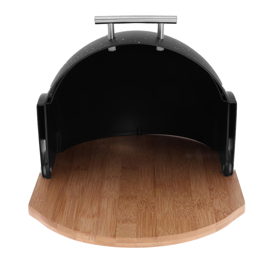 Chlebak bambusowo-akrylowy czarny marmurek KLAUSBERG