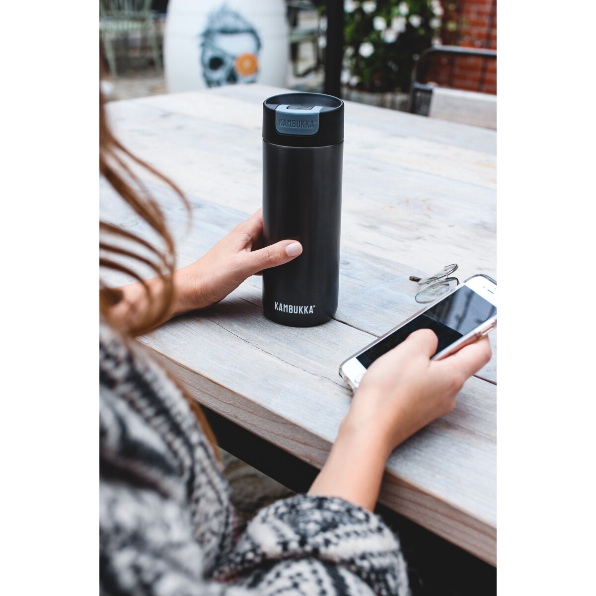 Kubek termiczny grafitowy Olympus, 500 ml, Kambukka