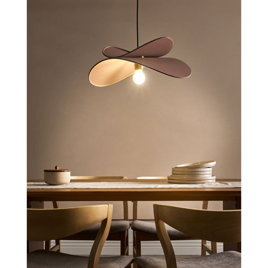 Lampa wisząca MASCOTA Len Jasnobrązowy