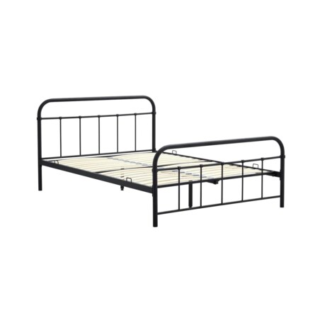 Łóżko metalowe LINDA 140x200 czarne