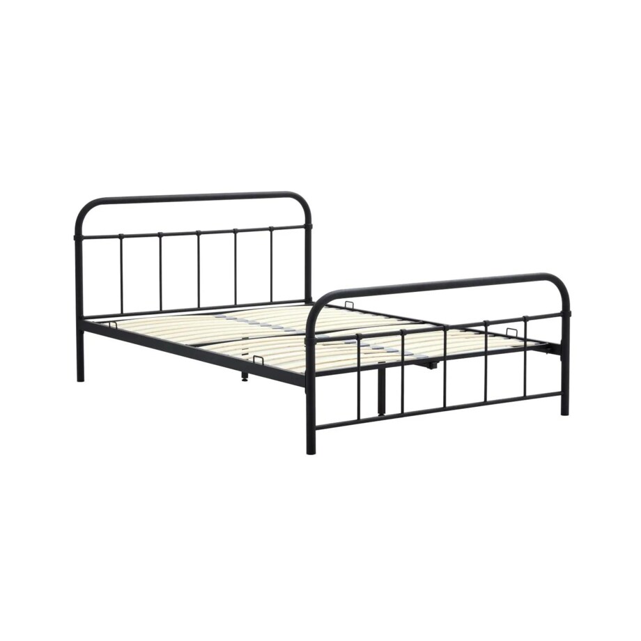 Łóżko metalowe LINDA 140x200 czarne