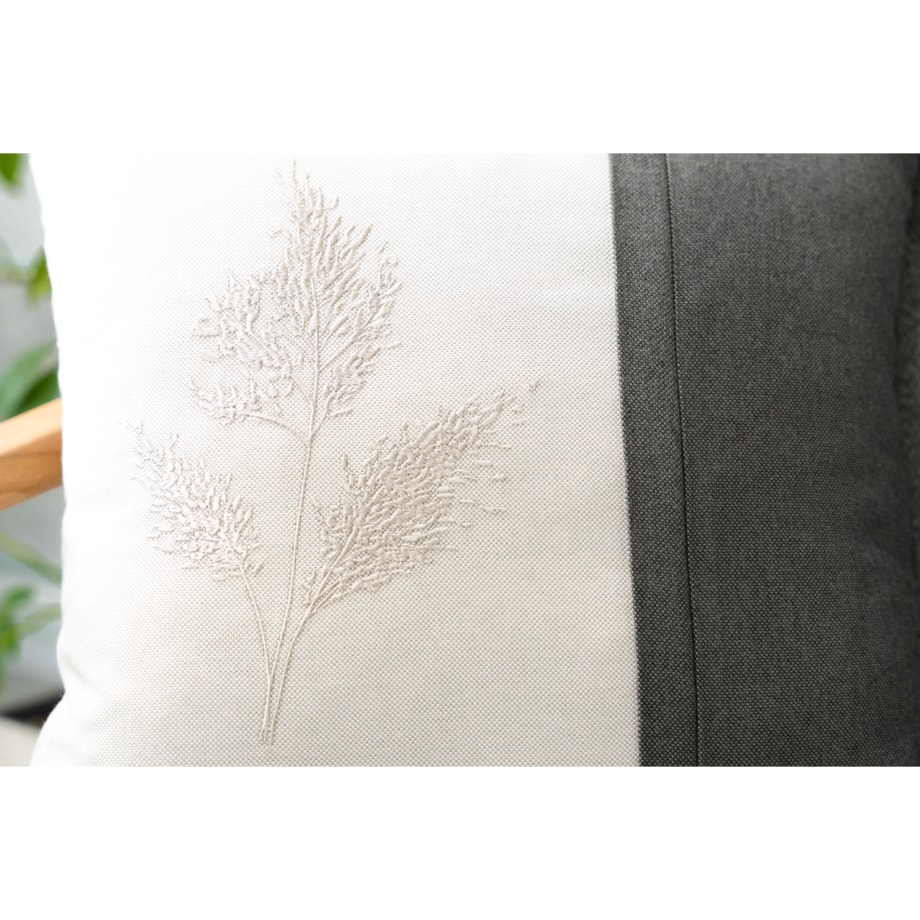 Poduszka dekoracyjna Miskant Antracyt 45 x 45 cm