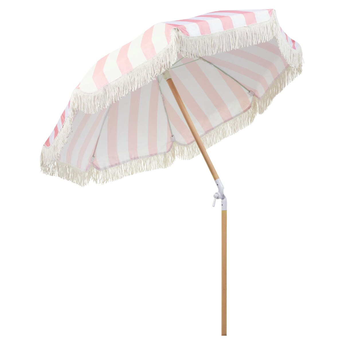 Parasol ogrodowy ⌀ 150 cm różowy z białym MONDELLO