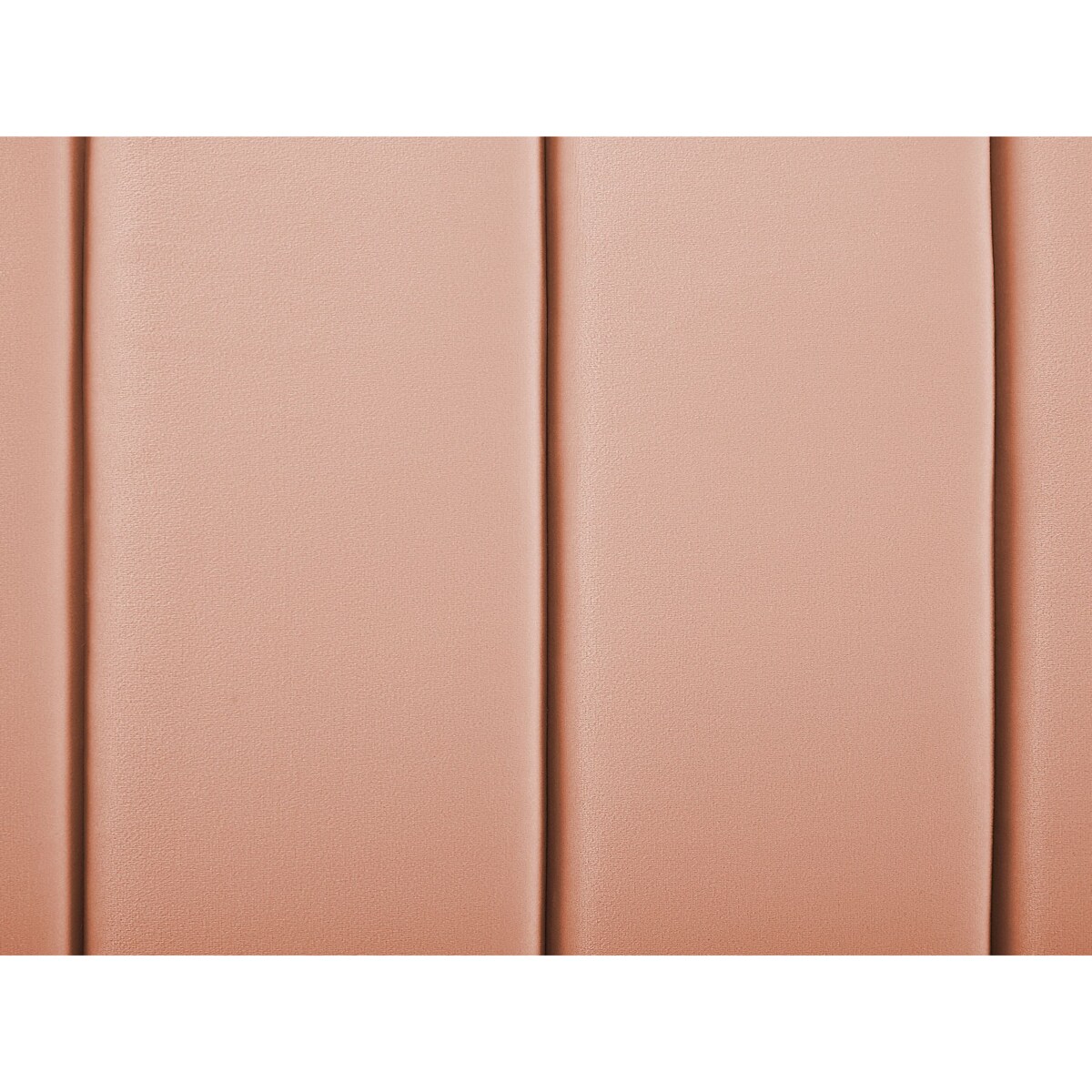 Łóżko welurowe 140 x 200 cm brzoskwiniowe MARVILLE