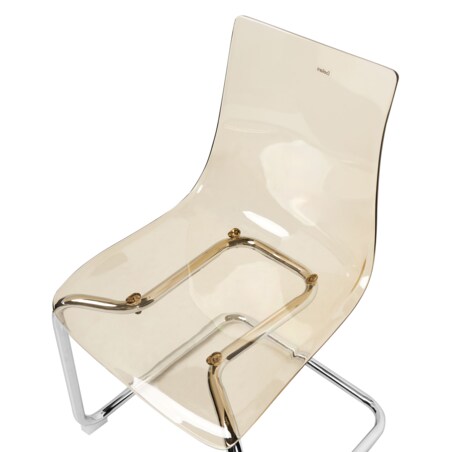 Zestaw 2 krzeseł do jadalni MARSHALL Pomarańczowy