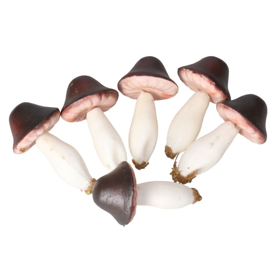 Grzybki Dekoracyjne 6Szt Ozdoba Do Stroika