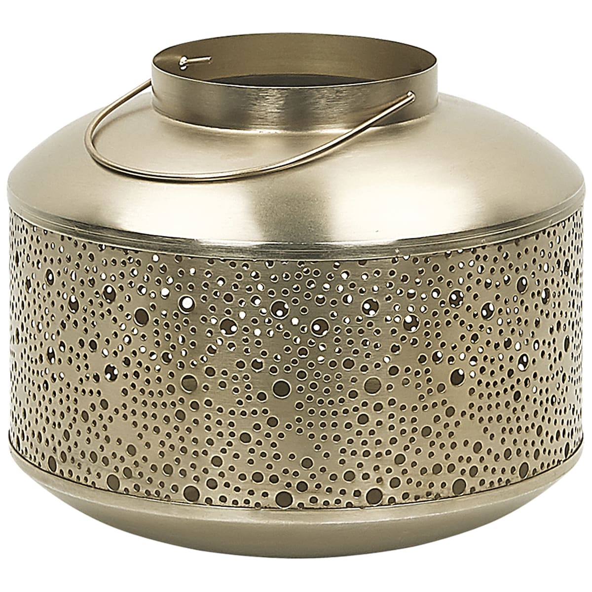 Lampion CORFU Metal 22 cm Złoty