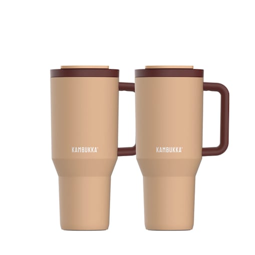 Kubek termiczny ze słomką Rio Kambukka 2x 950ml Zestaw RIO Chocolate