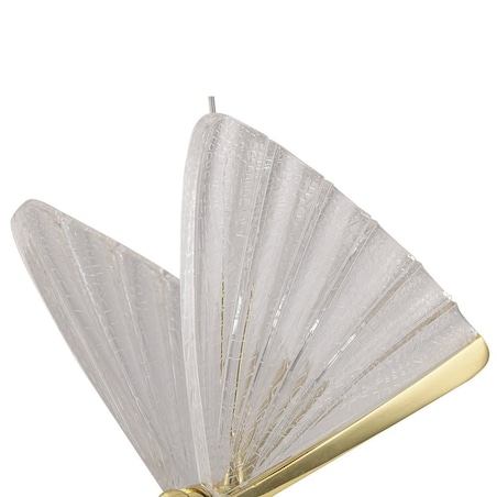Glamour lampa zwieszana Mariposa LP-1715/1P Light Prestige LED 8W 3000-6000K motyl złota