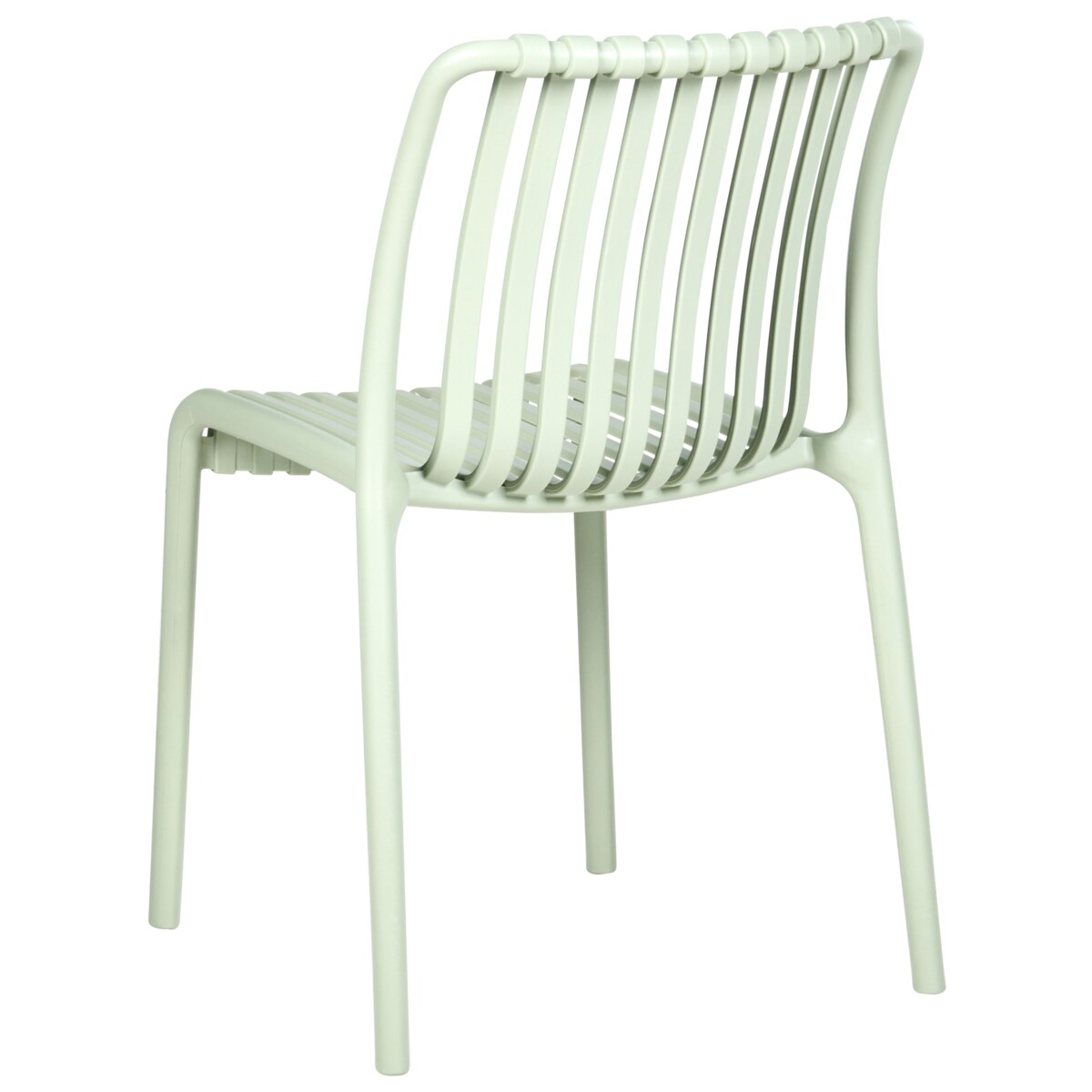 Zestaw 4 krzeseł ogrodowych ARICCIA Jasnozielony