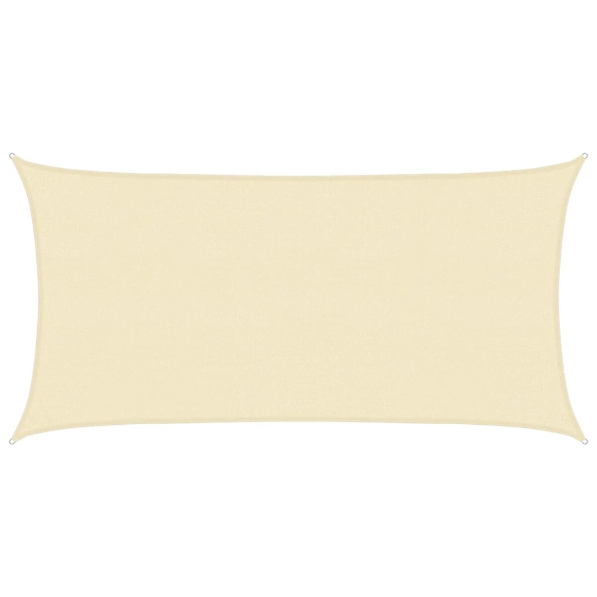 vidaXL Żagiel przeciwsłoneczny, 160 g/m², kremowy, 2,5x5 m, HDPE