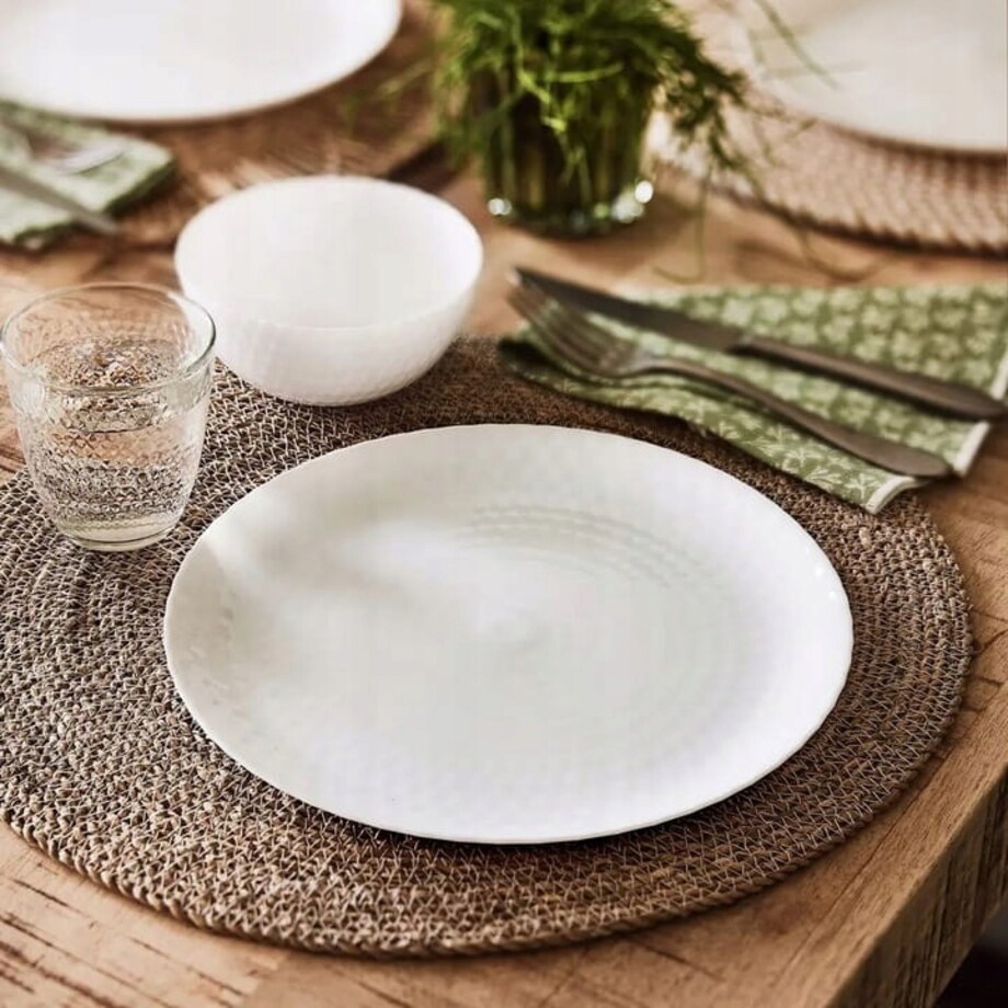 ZESTAW OBIADOWY 18 ele BIAŁY PAMPILLE LUMINARC