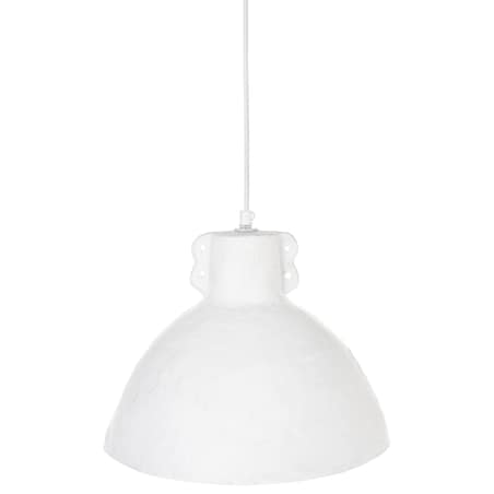 Lampa wisząca MIGUELETE Papier-mâché Biały