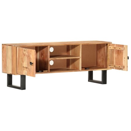 vidaXL Szafka pod TV, 118x30x45 cm, lite drewno akacjowe