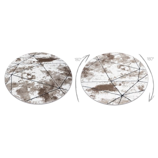 Dywan nowoczesny COZY Polygons Koło, koło 100 cm