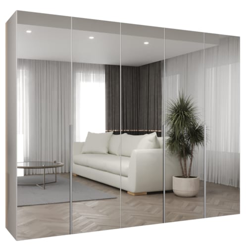 Szafa uchylna otwierana ALICANTE 3 250 wys. 202 cm Biały + u. Kaszmir