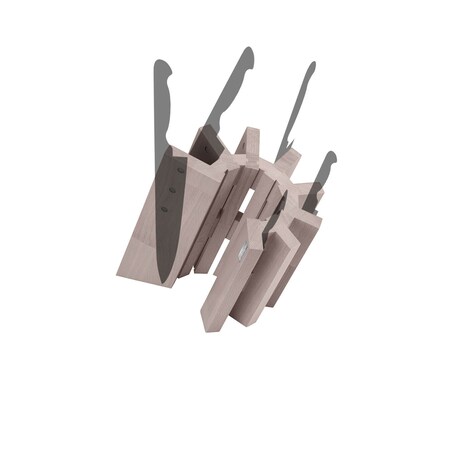 Blok magnetyczny z drewna bukowego Artelegno Pisa - Jasnobrązowy