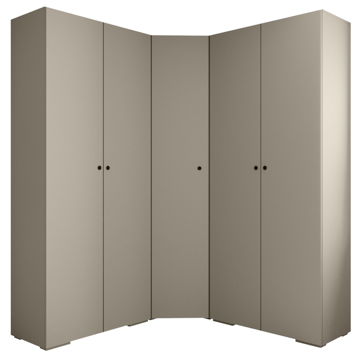 Garderoba wysoka do przedpokoju INOVA 2 Z5 kaszmir+czarny