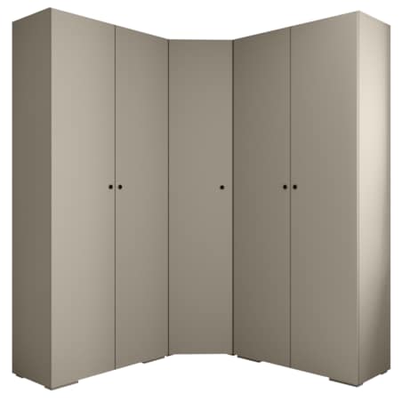 Garderoba wysoka do przedpokoju INOVA 2 Z5 kaszmir+czarny