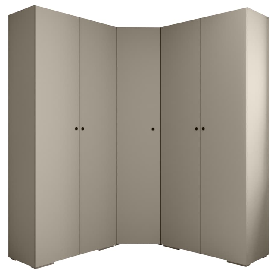 Garderoba wysoka do przedpokoju INOVA 2 Z5 kaszmir+czarny