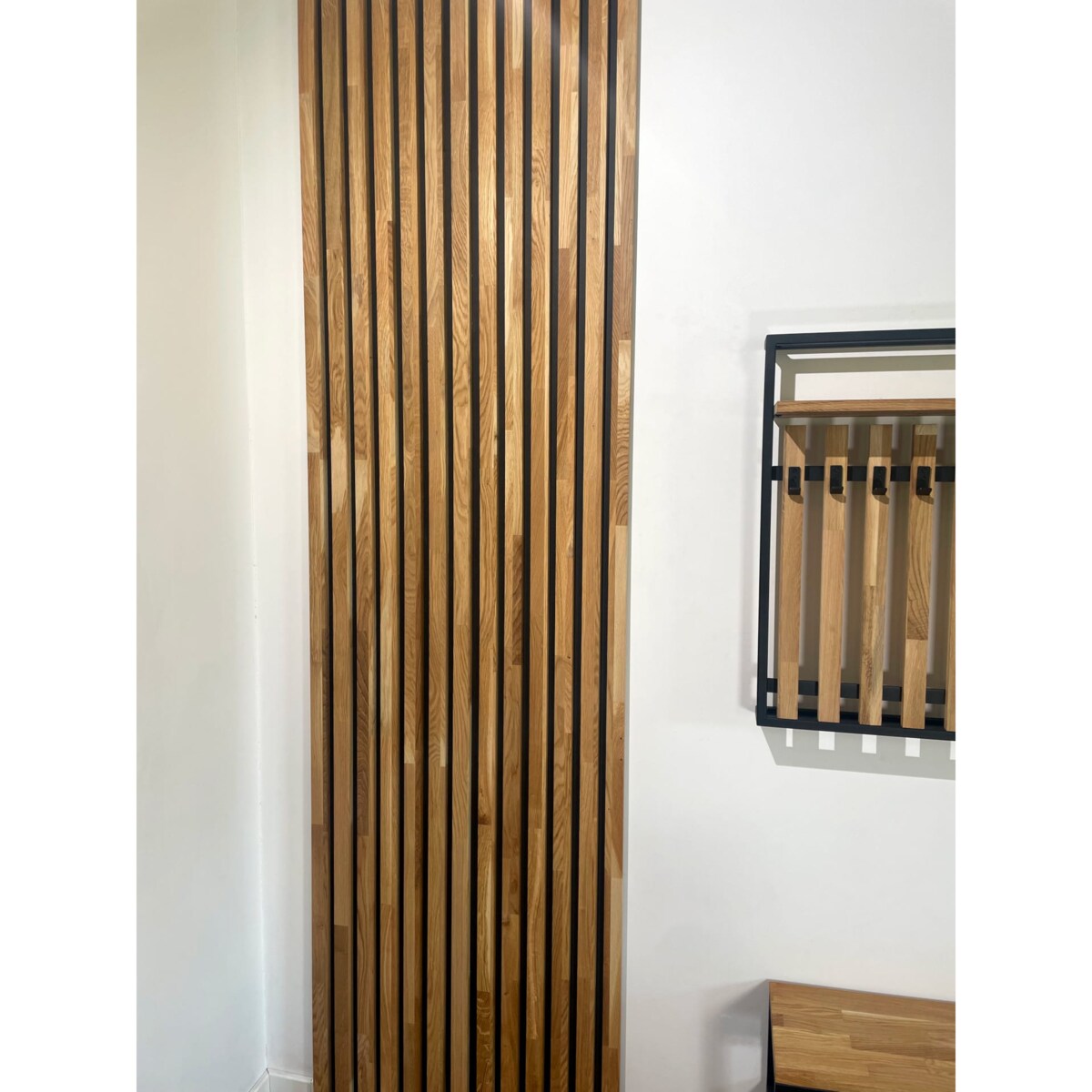 Panele lamelowe dębowe na płycie MDF 100% dąb 40cm